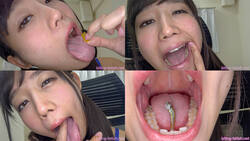 [Oral fetish] Ai Hoshina&#39;s maniac oral observation and oral fetish play! [Swallowing]