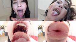 Rei Tokunaga - Smell of Her Erotic Long Tongue and Spit Part 1