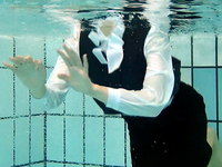 Underwater version : Swimming training fully-clothed for new female employee 2a (DW17-2aUW)