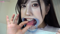 First half ① Completely subjective video of Himeno Amasaki! Show your tongue! Finger licking! Gag! Finger licking!