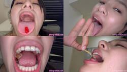[Oral fetish] Hana Haruna&#39;s maniac oral observation and oral fetish play! [Swallowing]-