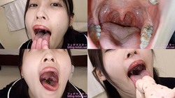 [Oral fetish] Natural Mizuki&#39;s maniac oral observation and oral fetish play! [Swallowing]